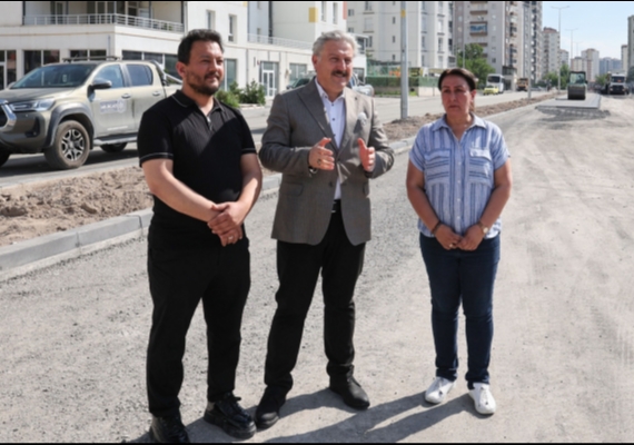 MEL�KGAZ� BELED�YES�, YILDIRIM BEYAZIT MAHALLESݒNE YAPTI�I YEN� YOL �LE ULA�IMI RAHATLATACAK