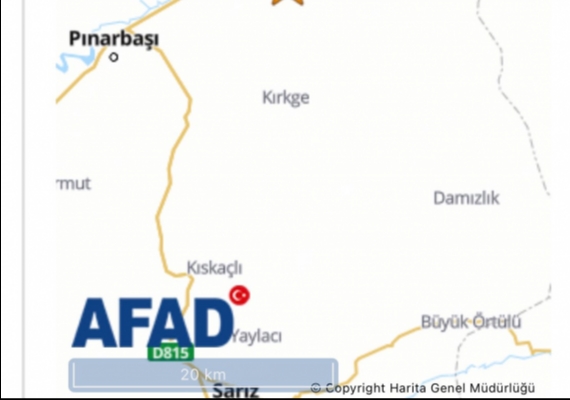 P�narba���da 4,1 b�y�kl���ndeki depremden sonra 5 art�� deprem