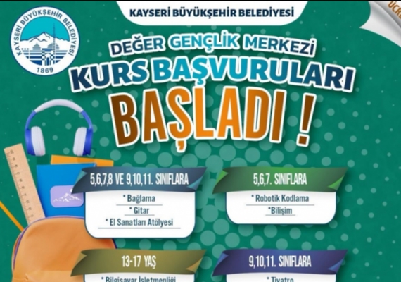 B�Y�K�EH�R��N DE�ER GEN�L�K MERKEZݒNDE KURS BA�VURULARI BA�LADI