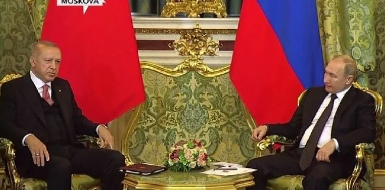 Cumhurbaşkanı Erdoğan ile Putin bir araya geldi