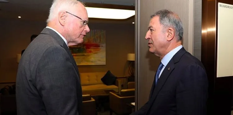 Bakan Akar, ABD'nin Suriye Temsilcisi Jeffrey ile görüştü