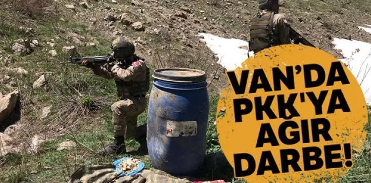 PKK'ya ağır darbe! Çok sayıda mühimmat ele geçirdi