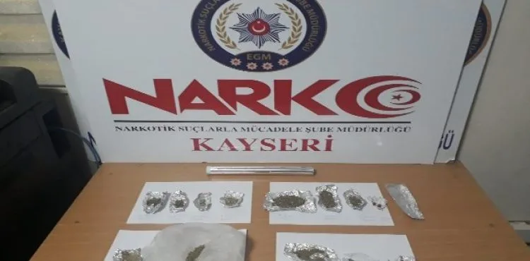 Kayseri'de uyuşturucu operasyonu: 15 gözaltı