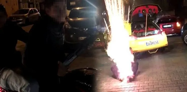 İstanbul'da asker uğurlama eğlencelerinde dehşete düşüren görüntüler kamerada