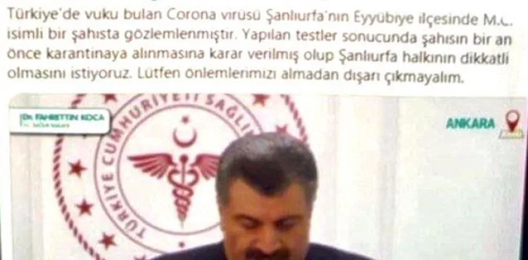 Fotomontajlı 'koronavirüs' paylaşımıyla ilgili valilikten açıklama