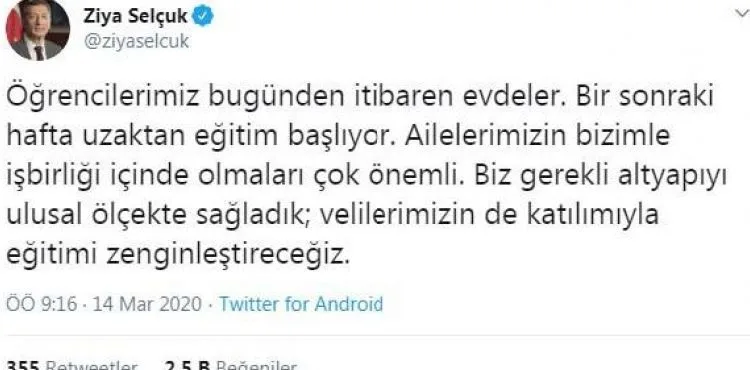 Bakan Selçuk: Uzaktan eğitimi simülasyonlar ile anlatacağız