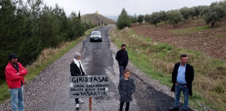 Virüsten korunmak için köye misafir kabul etmiyorlar