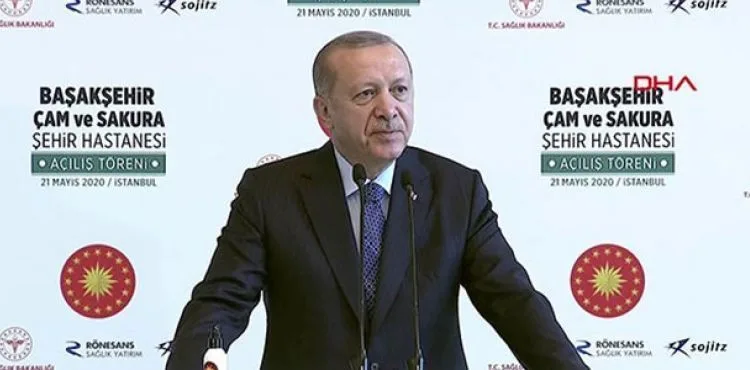 Cumhurbaşkanı Erdoğan, Çam ve Sakura Şehir Hastanesi'nin açılış törenine katıldı