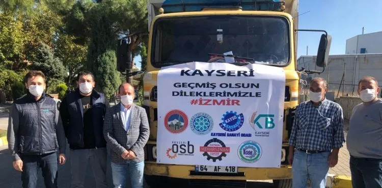 KAYSERİ’DEN İZMİR’E BATTANİYE YARDIMI