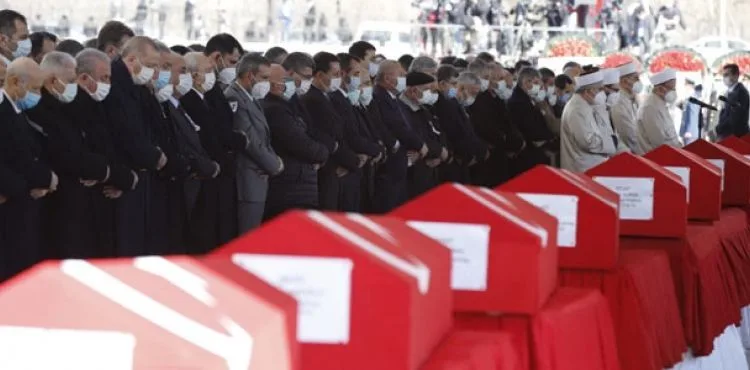 11 şehidimiz için Ankara'da devlet töreni düzenlendi