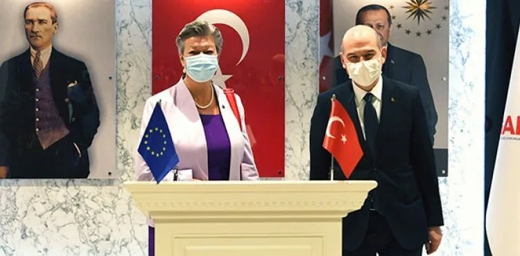 Bakan Soylu, AB heyetiyle görüştü