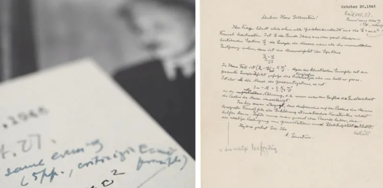 Einstein’in tanınmış formülü E=mc²'li mektup rekor fiyata satışa çıkıyor