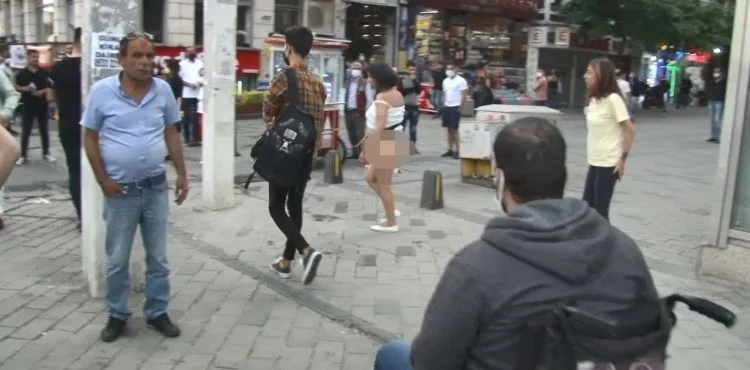 Faslı kadın gözaltına alınmamak için soyundu