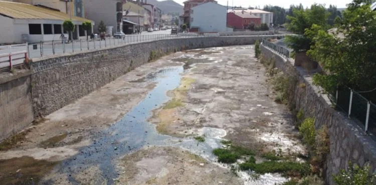 Kızılırmak'ı besleyen Tecer Irmağı kurudu