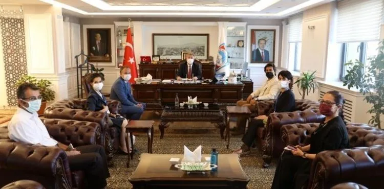 BİRLEŞMİŞ MİLLETLER DÜNYA GIDA ÖRGÜTÜ TÜRKİYE TEMSİLCİLİĞİNDEN BAŞKAN PALANCIOĞLU’NA ZİYARET