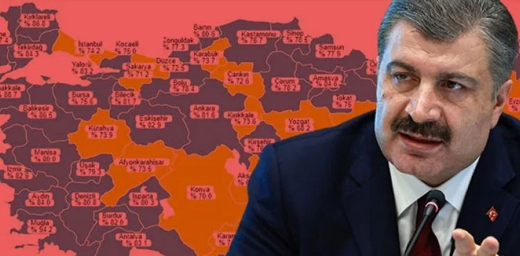 Koronavirüs salgınında günlük vaka sayısı 19 bin 970 oldu