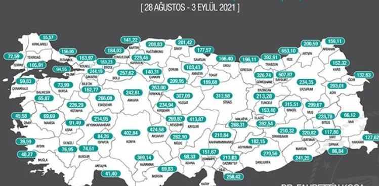 BAKAN KOCA İL İL VAKA SAYILARINI AÇIKLADI