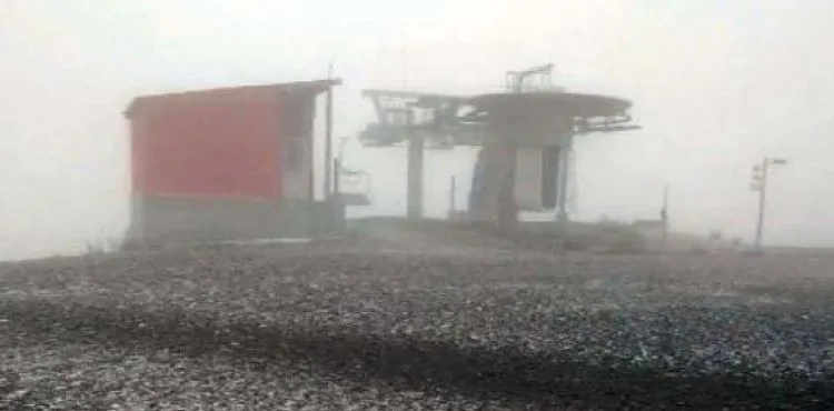 Erciyes'e 'kar' yağdı