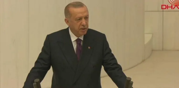 CUMHURBAŞKANI ERDOĞAN TBMM YENİ YASAMA YILI AÇILIŞINDA ÖNEMLİ MESAJLAR VERDİ