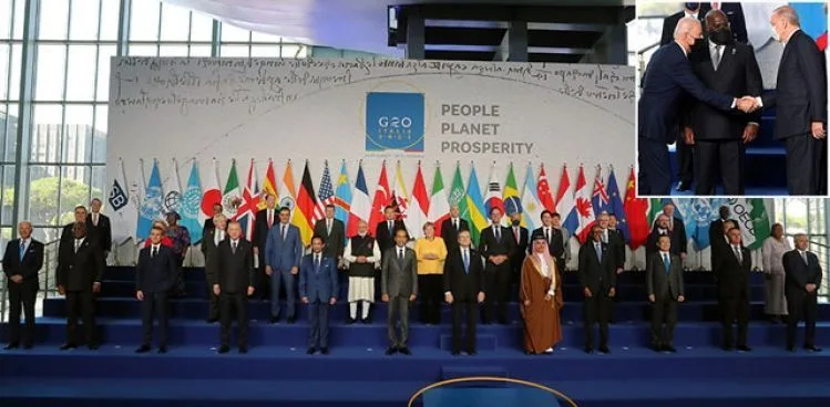 G20 Liderler Zirvesi’nde aile fotoğrafı çekimi