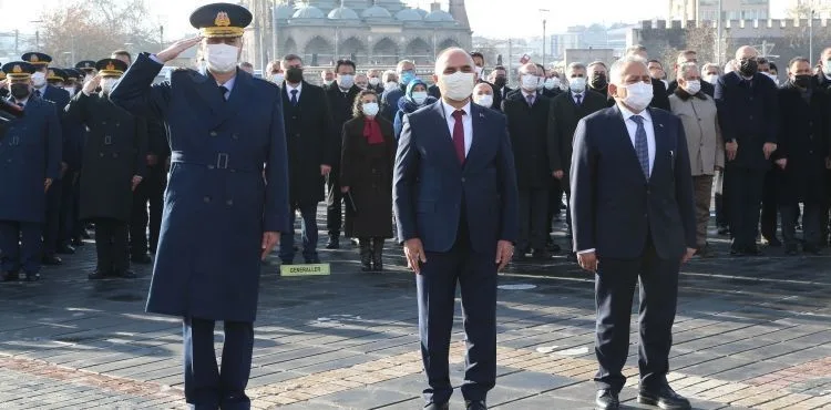 ATATÜRK'ÜN KAYSERİ'YE GELİŞİNİN 102'NCİ YIL DÖNÜMÜ TÖRENLE KUTLANDI