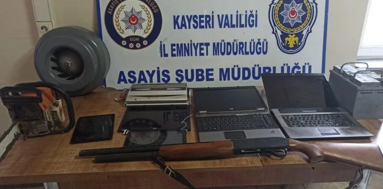 Kayseri'de hırsızlık operasyonu