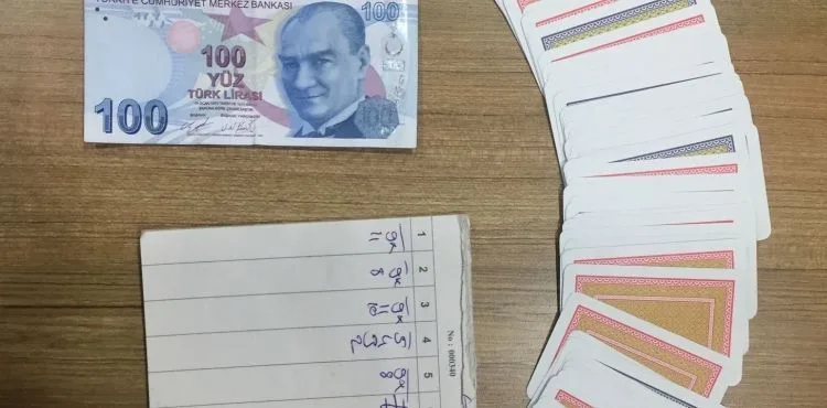 Kumar baskınında 18 bin 190 lira para cezası uygulandı
