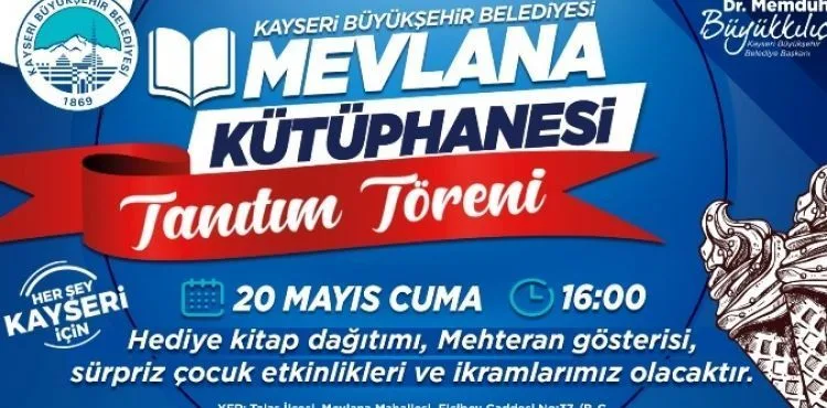 BÜYÜKŞEHİR MEVLANA KÜTÜPHANESİ’NİN TANITIMI SÜRPRİZ ETKİNLİKLERLE YAPILACAK