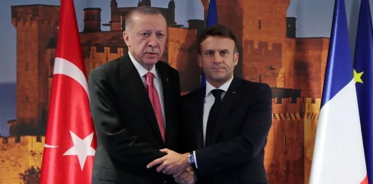 Cumhurbaşkanı Erdoğan, Macron ile görüştü