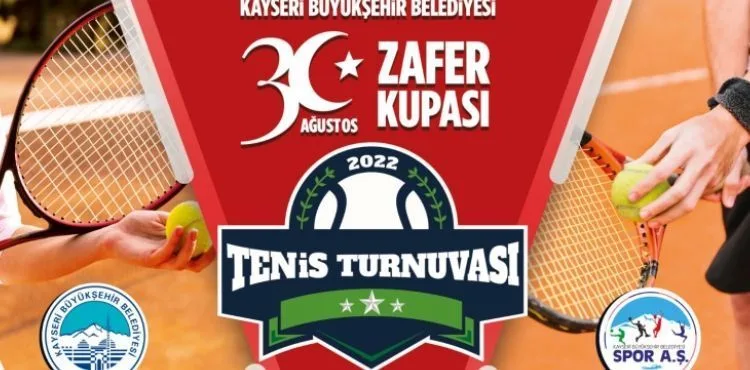 BÜYÜKŞEHİR SPOR A.Ş.’DEN 30 AĞUSTOS ZAFER KUPASI TENİS TURNUVASI