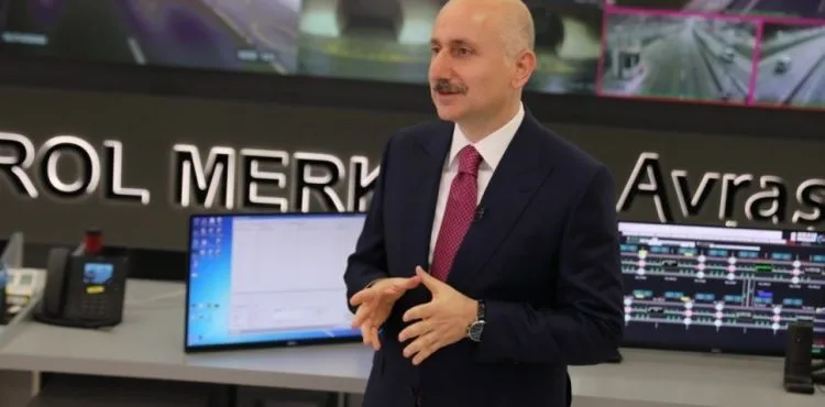 ULAŞTIRMA VE ALTYAPI BAKANI KARAİSMAİLOĞLU: AVRASYA TÜNELİNDEN BİR HAFTADA 455 BİNDEN FAZLA ARAÇ GEÇTİ
