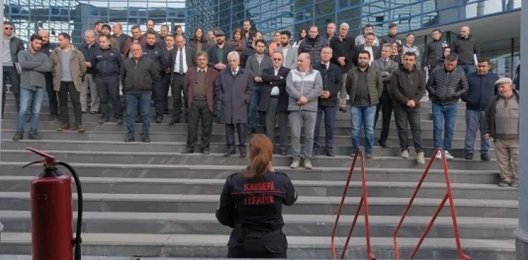 KOCASİNAN’DA YANGIN TATBİKATI GERÇEĞİ ARATMADI