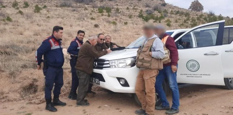 Yasa dışı av yapan 3 kişi suçüstü yakalandı
