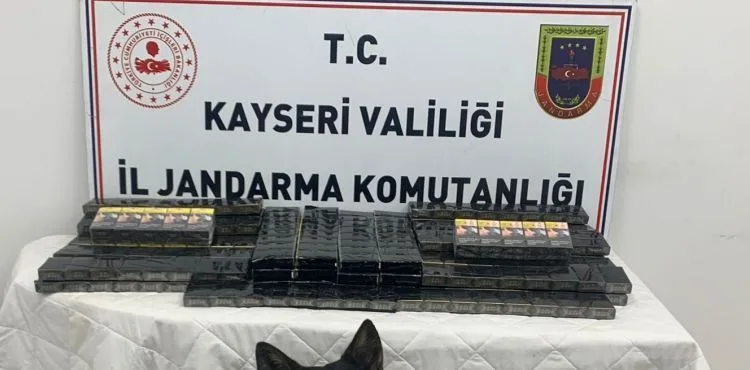 350 paket kaçak sigara ele geçirildi