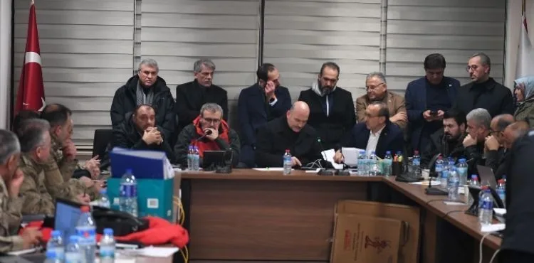 BAŞKAN BÜYÜKKILIÇ, BAKAN SOYLU BAŞKANLIĞINDA DEPREM KOORDİNASYON TOPLANTISI'NA KATILDI