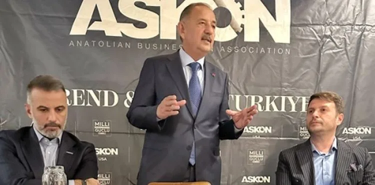 BAKAN ÖZHASEKİ ABD’DE TÜRK İŞ İNSANLARIYLA BULUŞTU
