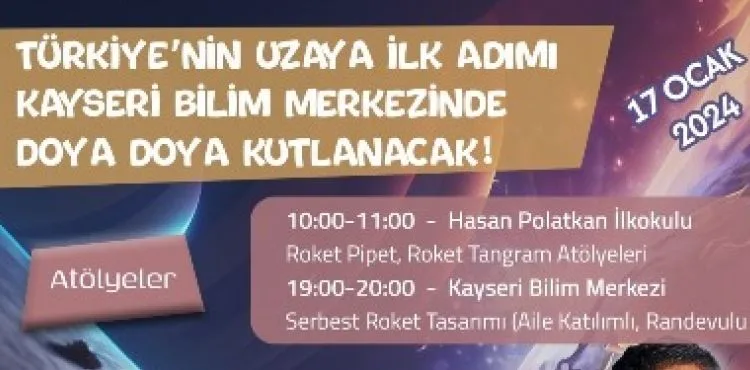 BÜYÜKKILIÇ: "UZAYA İLK YOLCULUK, KAYSERİ BİLİM MERKEZİ’NDE HEYECANLA KUTLANACAK"