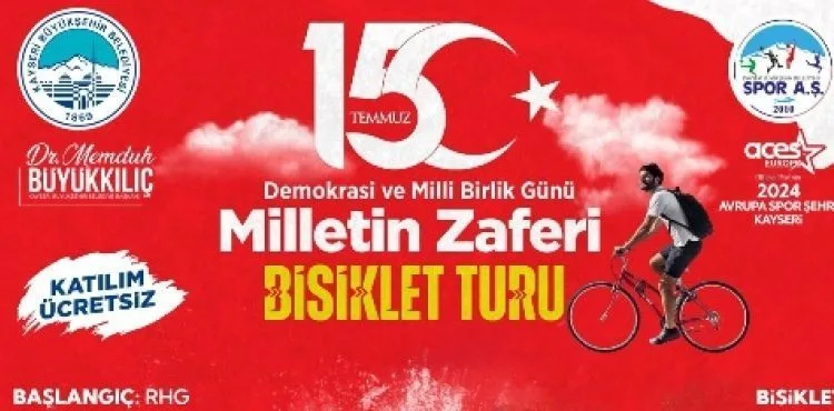 BÜYÜKŞEHİR’DEN MİLLETİN ZAFERİ 15 TEMMUZ’DA BİSİKLET TURU