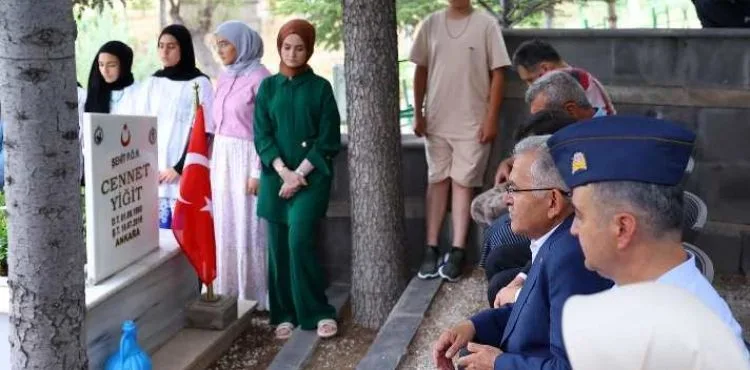 BAŞKAN BÜYÜKKILIÇ, 15 TEMMUZ KAHRAMANLARINDAN ŞEHİT CENNET YİĞİT'İ DE UNUTMADI