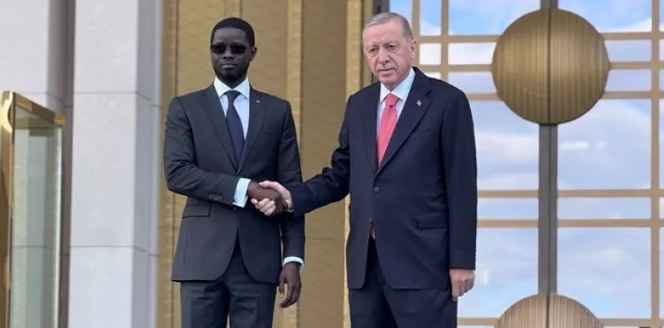 Cumhurbaşkanı Erdoğan, Senegal Cumhurbaşkanı Faye'yi resmi törenle karşıladı