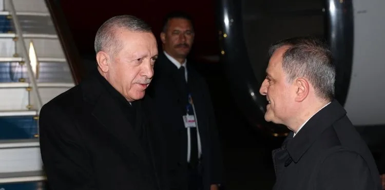 Cumhurbaşkanı Erdoğan, Azerbaycan'ın başkenti Bakü'ye ulaştı