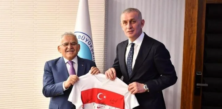 BAŞKAN BÜYÜKKILIÇ’A TFF BAŞKANI HACIOSMANOĞLU’NDAN ZİYARET