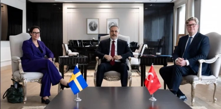 Bakan Fidan, İsveçli heyetle bir araya geldi