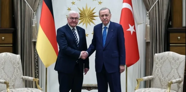 Cumhurbaşkanı Erdoğan, Alman mevkidaşı Steinmeier ile bir araya geldi
