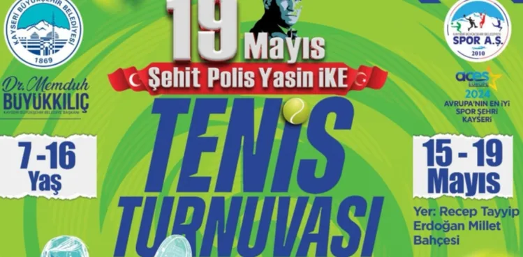 SPOR A.Ş.’DEN 19 MAYIS’A ÖZEL TENİS TURNUVASI