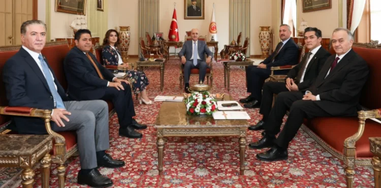 TBMM Başkanı Kurtulmuş, siyasi partilerin grup başkanvekillerini kabul etti