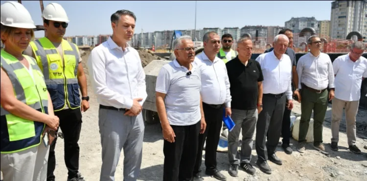 BAŞKAN BÜYÜKKILIÇ, KONAKLAR SU DEPOSU İNŞAAT ÇALIŞMASINI İNCELEDİ