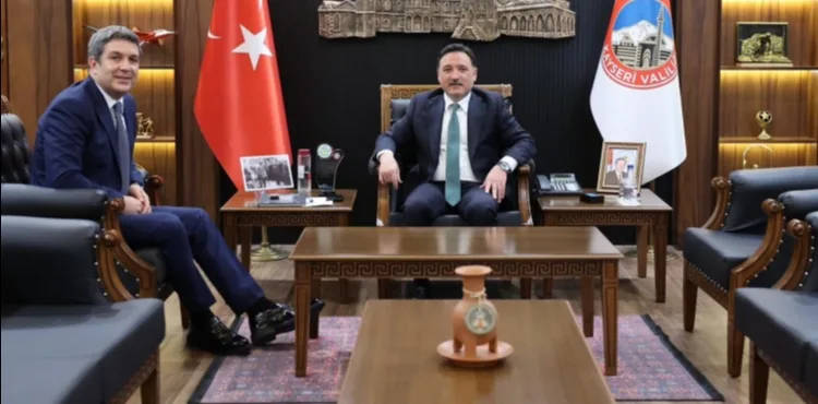 Kapadokya Alan Başkanı Aslanbay, Kayseri Valisi Çiçek’i ziyaret etti