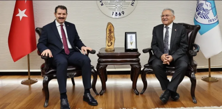 BAŞKAN BÜYÜKKILIÇ, MİLLİ SAVUNMA BAKAN YARDIMCISI AYHAN’I AĞIRLADI