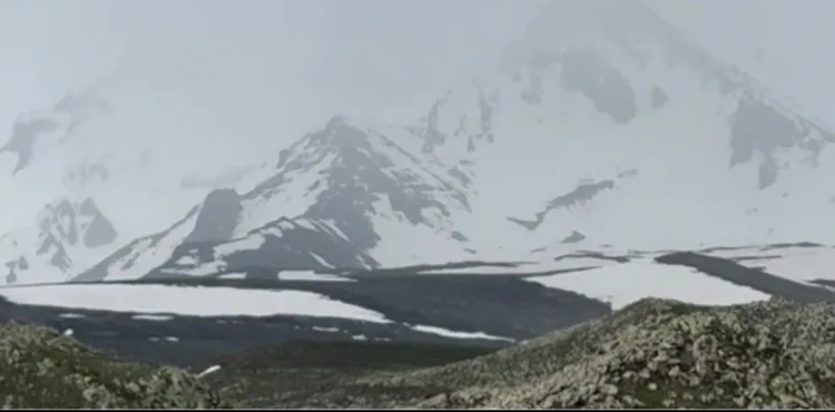 Erciyes Dağı’na Haziran Ayında Kar Yağdı